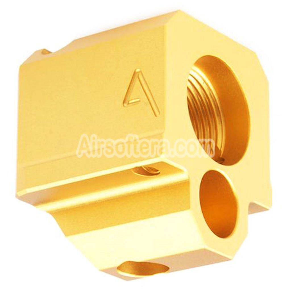 RWA Agency Arms 417 Single Port Compensator -14mm CCW Counter-Clockwise Thread Suitable For G-Series GBB Pistols Airsoft