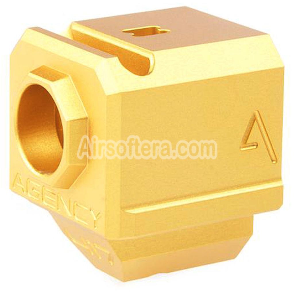 RWA Agency Arms 417 Single Port Compensator -14mm CCW Counter-Clockwise Thread Suitable For G-Series GBB Pistols Airsoft