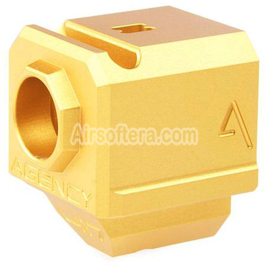 RWA Agency Arms 417 Single Port Compensator -14mm CCW Counter-Clockwise Thread Suitable For G-Series GBB Pistols Airsoft