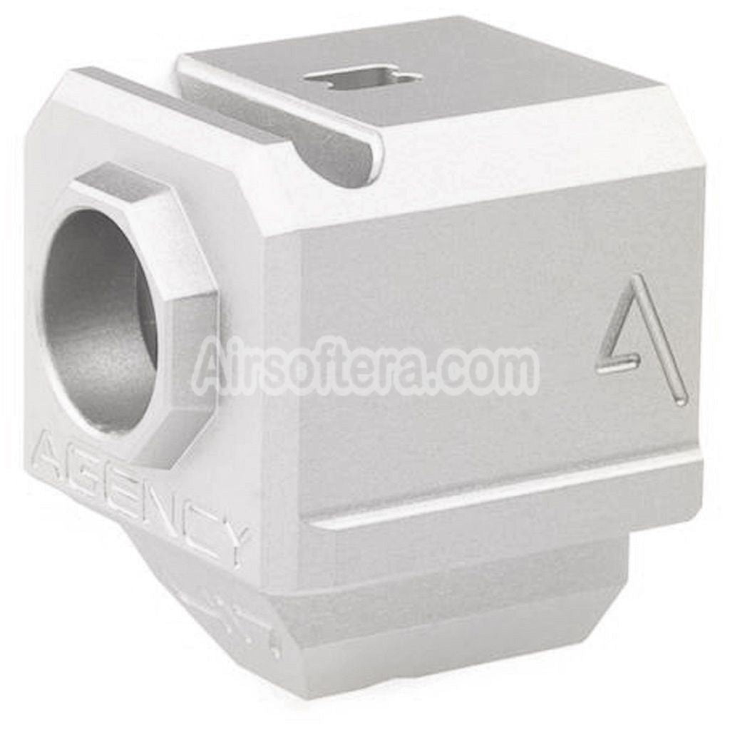 RWA Agency Arms 417 Single Port Compensator -14mm CCW Counter-Clockwise Thread Suitable For G-Series GBB Pistols Airsoft