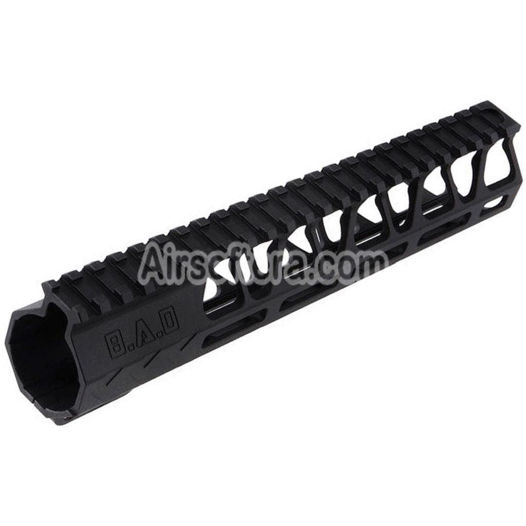Airsoft BAD Workhorse CNC Aluminum 9.5" Inches Free Float M-LOK Handguard Rail System For VFC AR M4 Series GBB Rifles Black