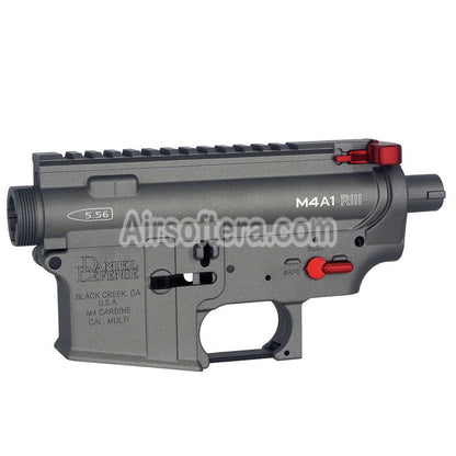 CYMA Daniel Defense M4A1 RIII Receiver Kit For M4 M16 Series V2 AEG Rifles Airsoft Grey/Red