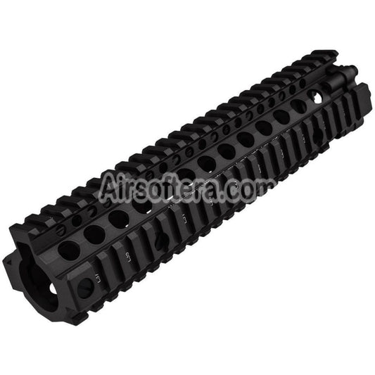 CYMA 241mm Aluminum MK18 Style RAS Handguard Rail System For M4 M16 Series AEG Rifles Airsoft Black