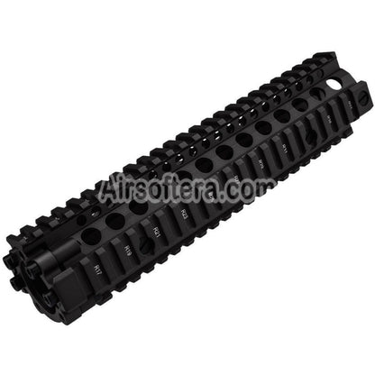 CYMA 241mm Aluminum MK18 Style RAS Handguard Rail System For M4 M16 Series AEG Rifles Airsoft Black