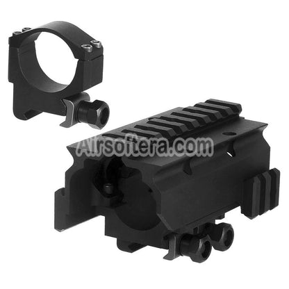 CYMA CGS KXC Style NADS Mount Top Side Rail with 30mm Scope Ring For 20mm Picatinny Rail - AirsoftEra