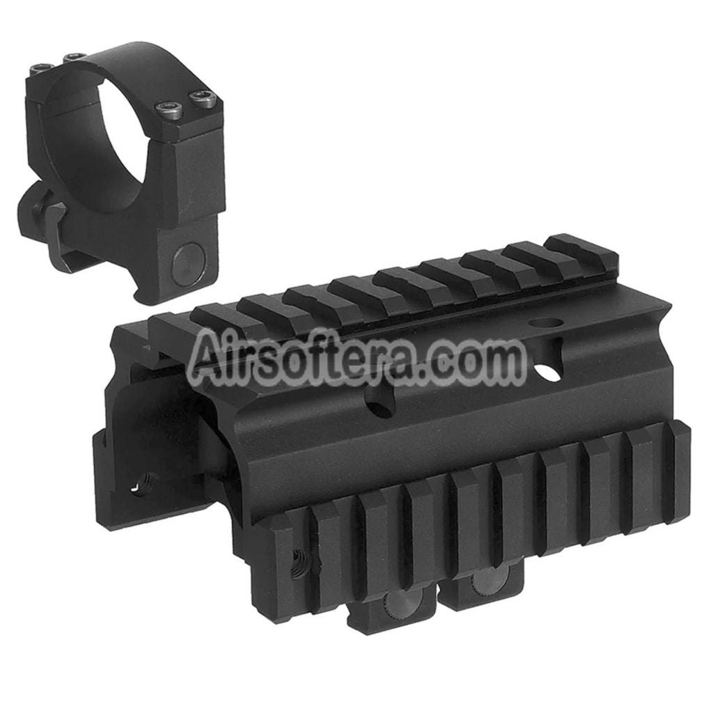 CYMA CGS KXC Style NADS Mount Top Side Rail with 30mm Scope Ring For 20mm Picatinny Rail - AirsoftEra