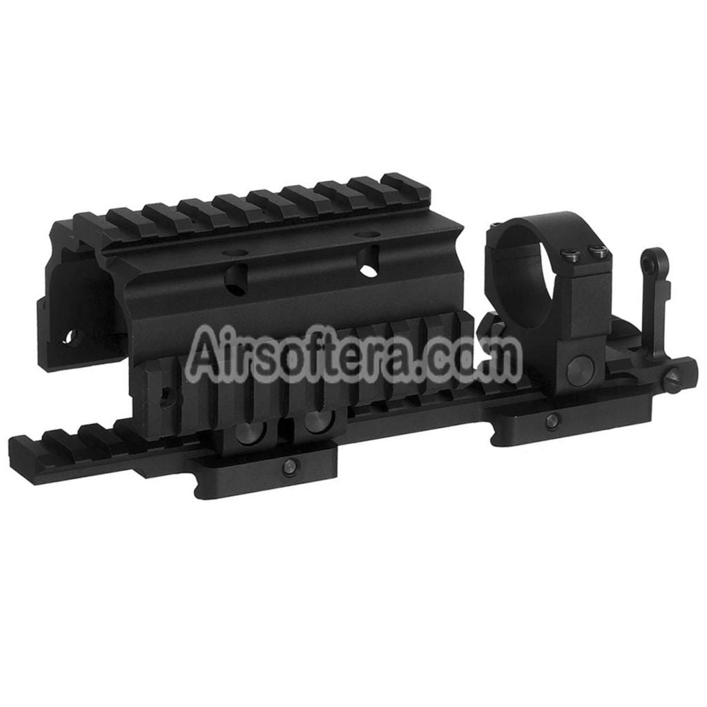 CYMA CGS KXC Style NADS Mount Top Side Rail with 556 Riser 300M Rear Sight For 20mm Picatinny Rail - AirsoftEra