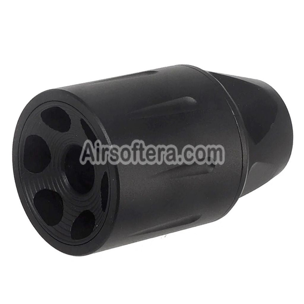 CYMA Synergy Linear Hybrid Comp Muzzle Brake Flash Hider -14mm CCW Counter-Clockwise Thread