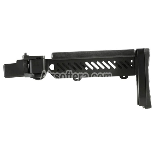 5KU PT-5 Side Folding Stock Suitable For GHK AK AIMS AKM Series GBB Rifles Airsoft Black - AirsoftEra