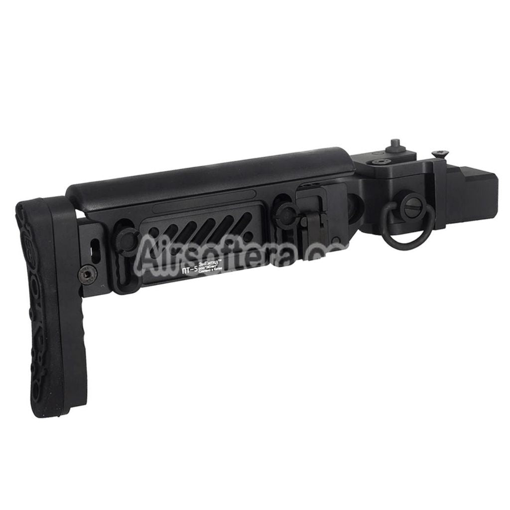 5KU PT-5 Side Folding Stock Suitable For GHK AK AIMS AKM Series GBB Rifles Airsoft Black - AirsoftEra