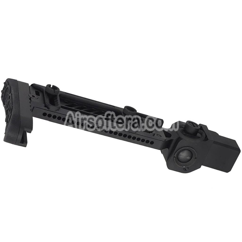 5KU PT-5 Side Folding Stock Suitable For GHK AK AIMS AKM Series GBB Rifles Airsoft Black - AirsoftEra