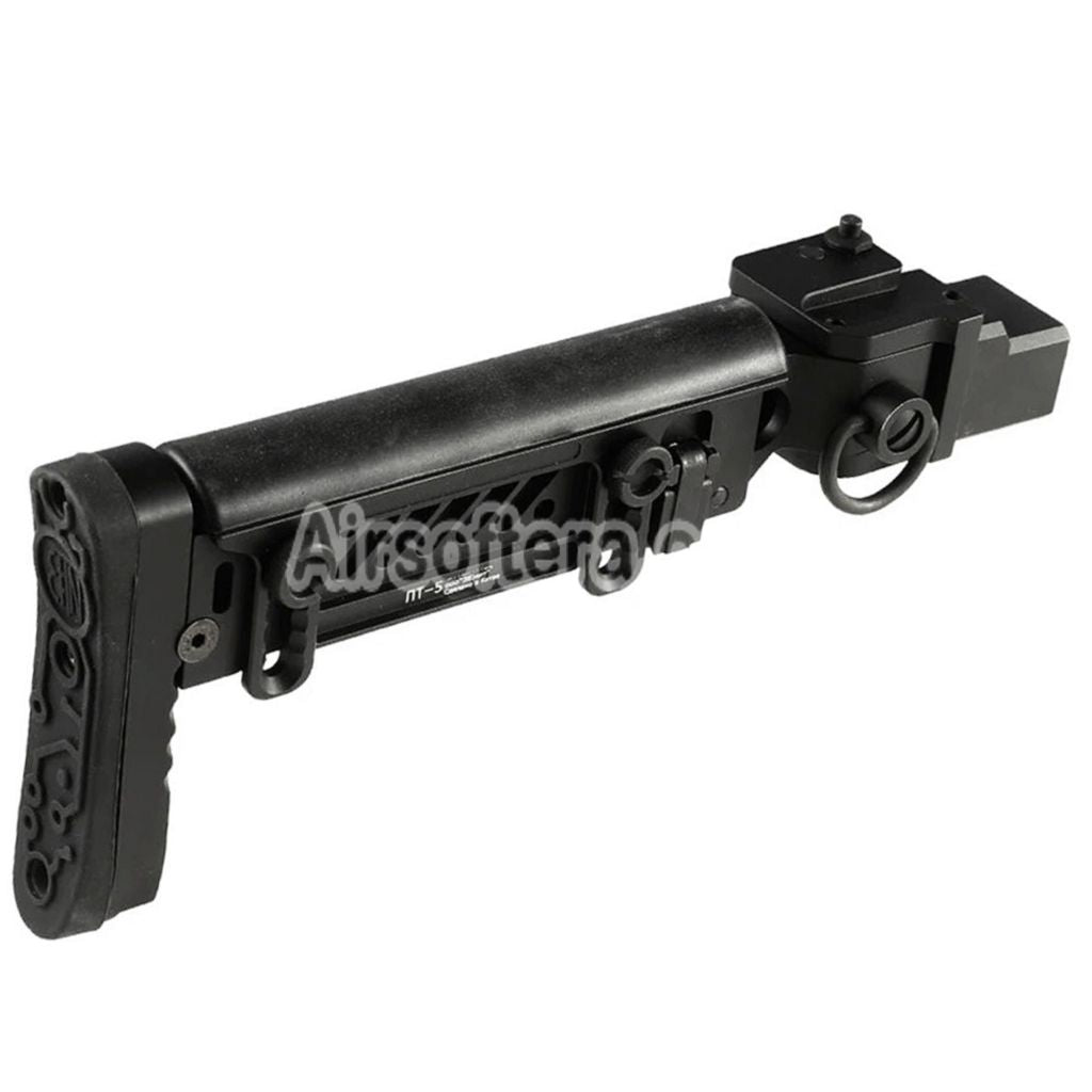 5KU PT-5 Side Folding Stock Suitable For GHK AK AIMS AKM Series GBB Rifles Airsoft Black - AirsoftEra