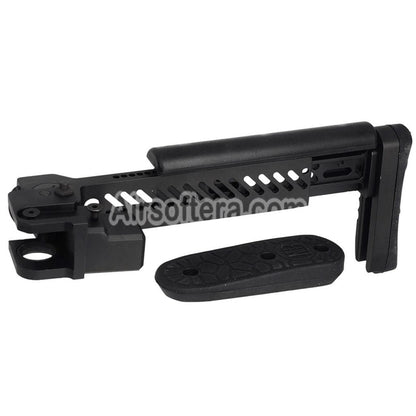5KU PT-5 Side Folding Stock Suitable For GHK AK AIMS AKM Series GBB Rifles Airsoft Black - AirsoftEra