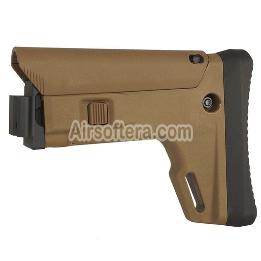 5KU ACR Style 7-Position Retractable Stock For Tokyo Marui SAIGA-12K Series Shotgun Airsoft Tan - AirsoftEra
