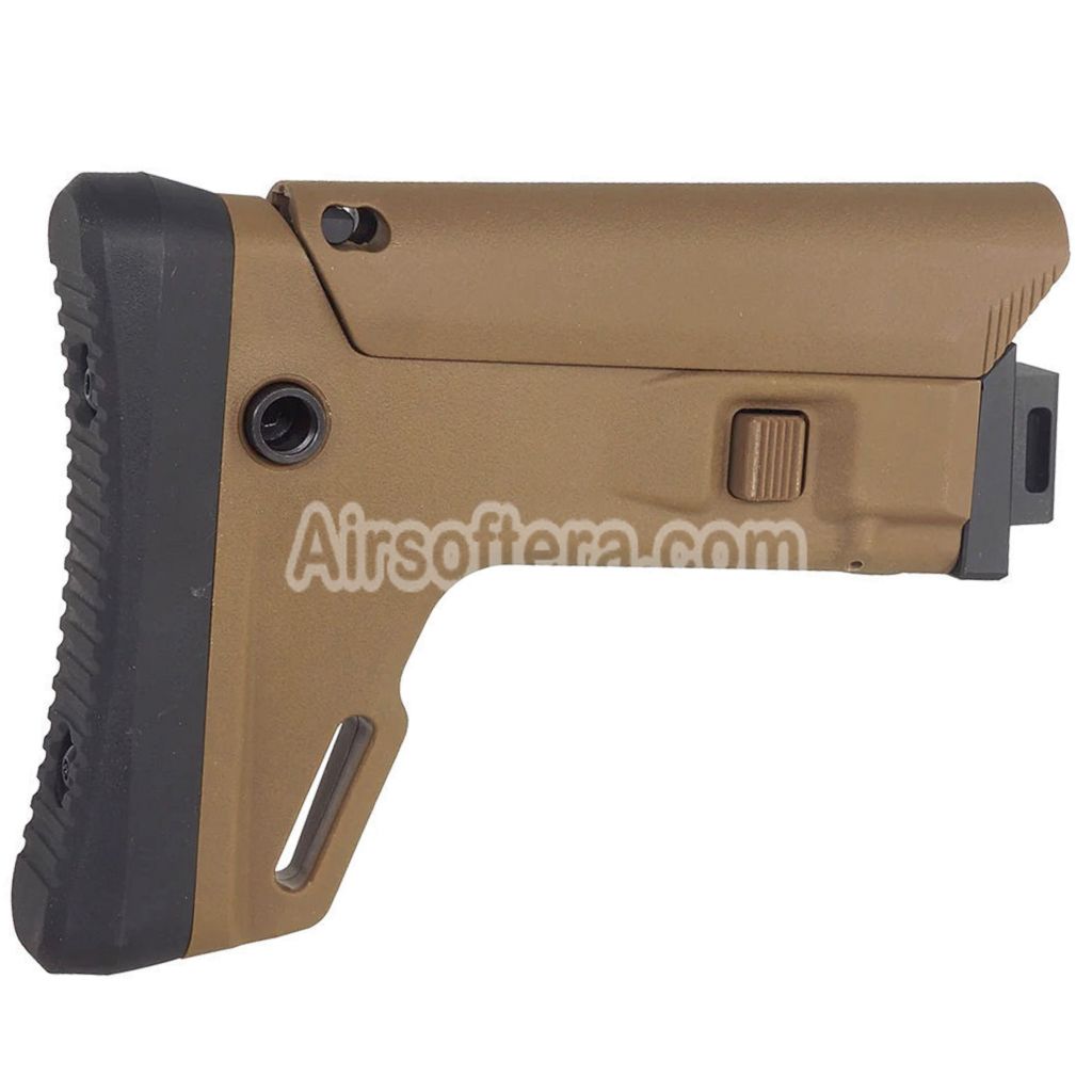 5KU ACR Style 7-Position Retractable Stock For Tokyo Marui SAIGA-12K Series Shotgun Airsoft Tan - AirsoftEra