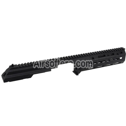5KU 340mm MK3 Monolithic 1913 20mm M-LOK Top Handguard Rail System Set For CYMA AK105 AKM AK Series AEG Rifles Airsoft Black