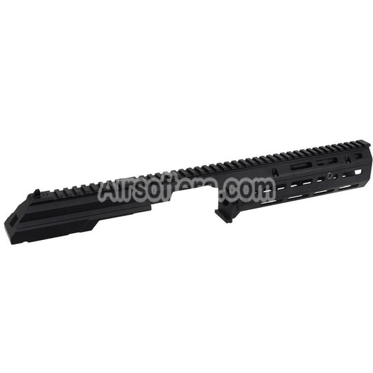 5KU 340mm MK3 Monolithic 1913 20mm M-LOK Top Handguard Rail System Set For CYMA AK105 AKM AK Series AEG Rifles Airsoft Black