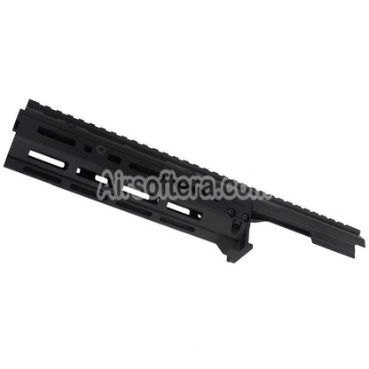 5KU 340mm MK3 Monolithic 1913 20mm M-LOK Top Handguard Rail System Set For CYMA AK105 AKM AK Series AEG Rifles Airsoft Black