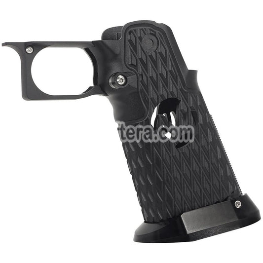 5KU CNC Aluminum Grip Type-6 For Tokyo Marui Hi-Capa 5.1 4.3 Series GBB Pistols Airsoft Black