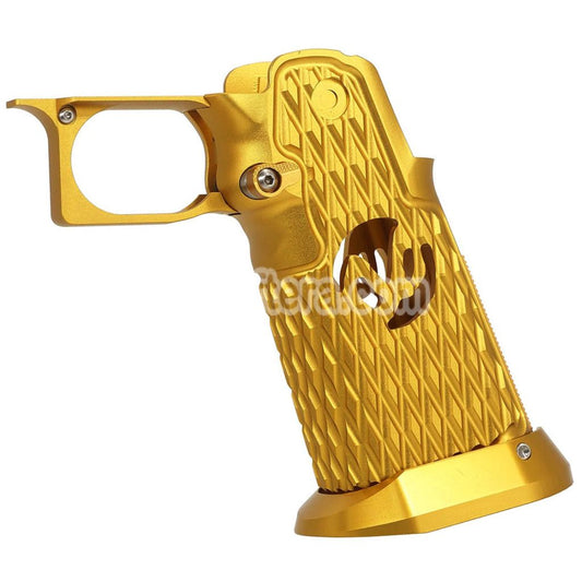 5KU CNC Aluminum Grip Type-6 For Tokyo Marui Hi-Capa 5.1 4.3 Series GBB Pistols Airsoft Gold