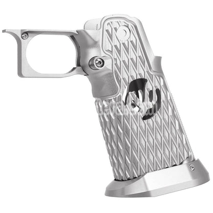 5KU CNC Aluminum Grip Type-6 For Tokyo Marui Hi-Capa 5.1 4.3 Series GBB Pistols Airsoft Silver