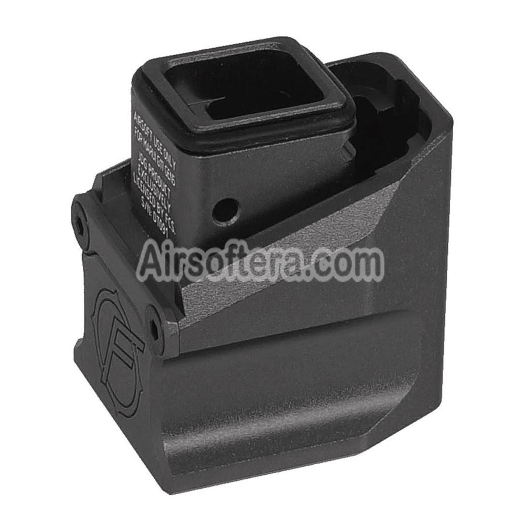 JDG Floyds Licensed Magazine Extension Pad Base For Tokyo Marui G17 Gen.5 MOS GBB Pistols Magazine Black - AirsoftEra