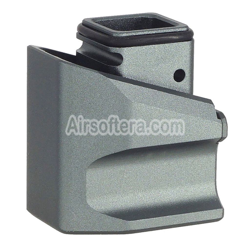 JDG Floyds Licensed Magazine Extension Pad Base For Tokyo Marui G17 Gen.5 MOS GBB Pistols Magazine Gray - AirsoftEra