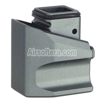 JDG Floyds Licensed Magazine Extension Pad Base For Tokyo Marui G17 Gen.5 MOS GBB Pistols Magazine Gray - AirsoftEra