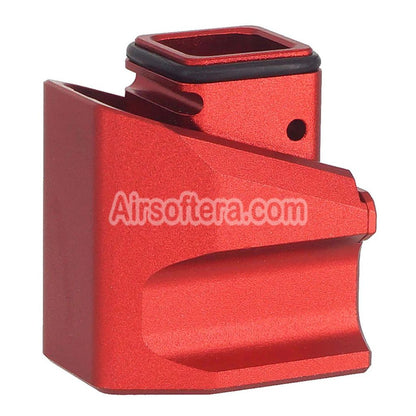 JDG Floyds Licensed Magazine Extension Pad Base For Tokyo Marui G17 Gen.5 MOS GBB Pistols Magazine Red - AirsoftEra