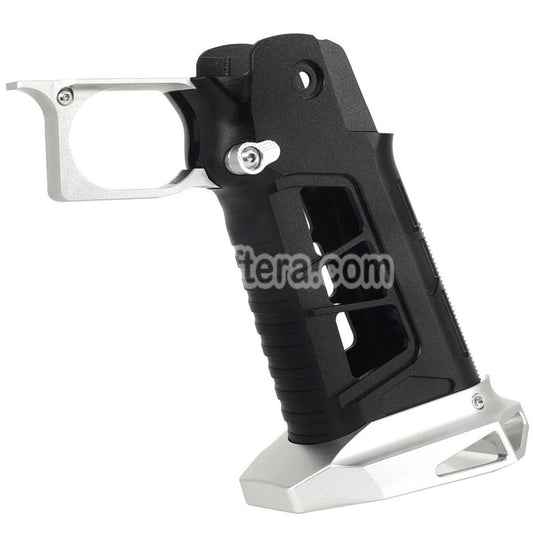 5KU CNC Aluminum Grip Type-7 For Tokyo Marui Hi-Capa 5.1 4.3 Series GBB Pistols Airsoft Black/Silver