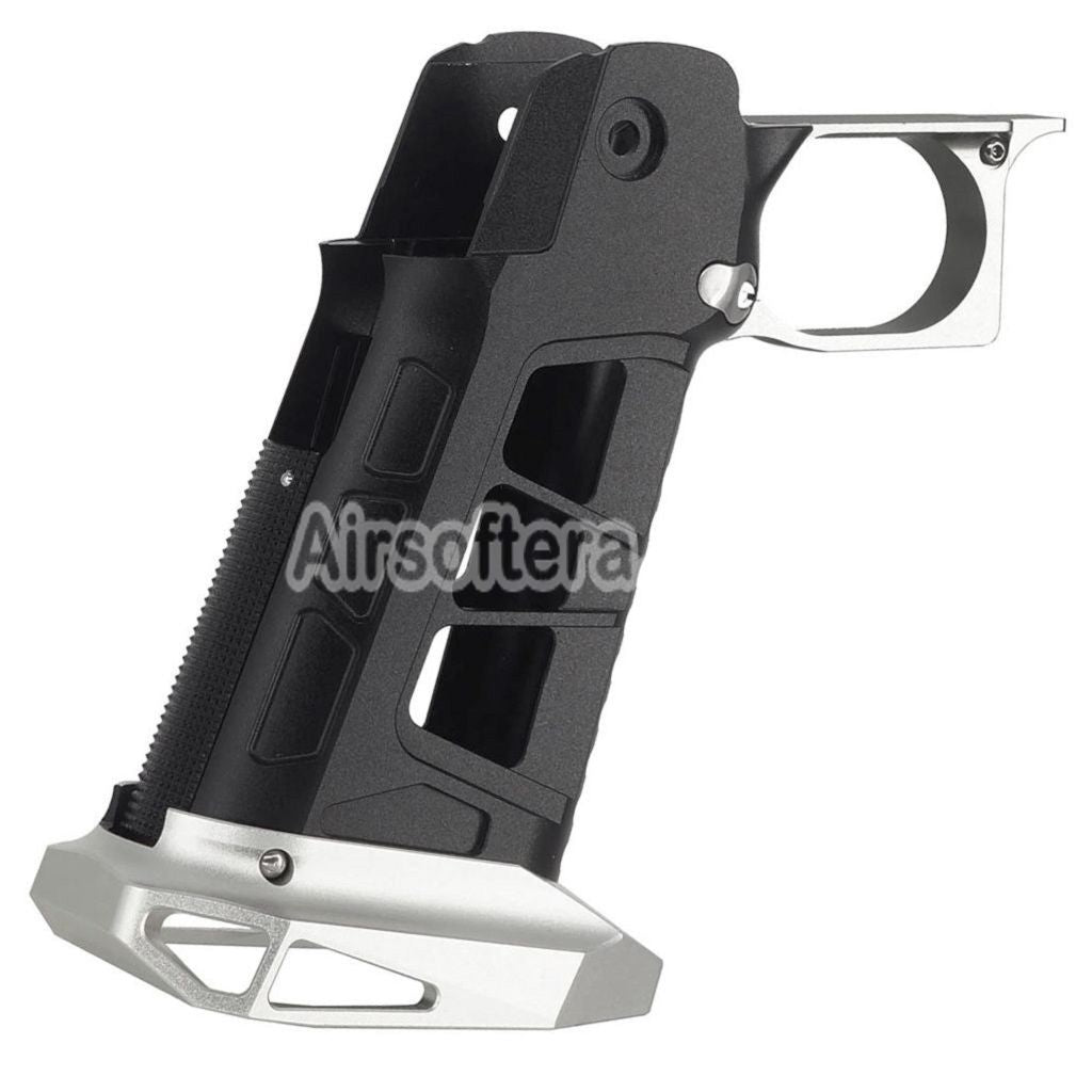 5KU CNC Aluminum Grip Type-7 For Tokyo Marui Hi-Capa 5.1 4.3 Series GBB Pistols Airsoft Black/Silver