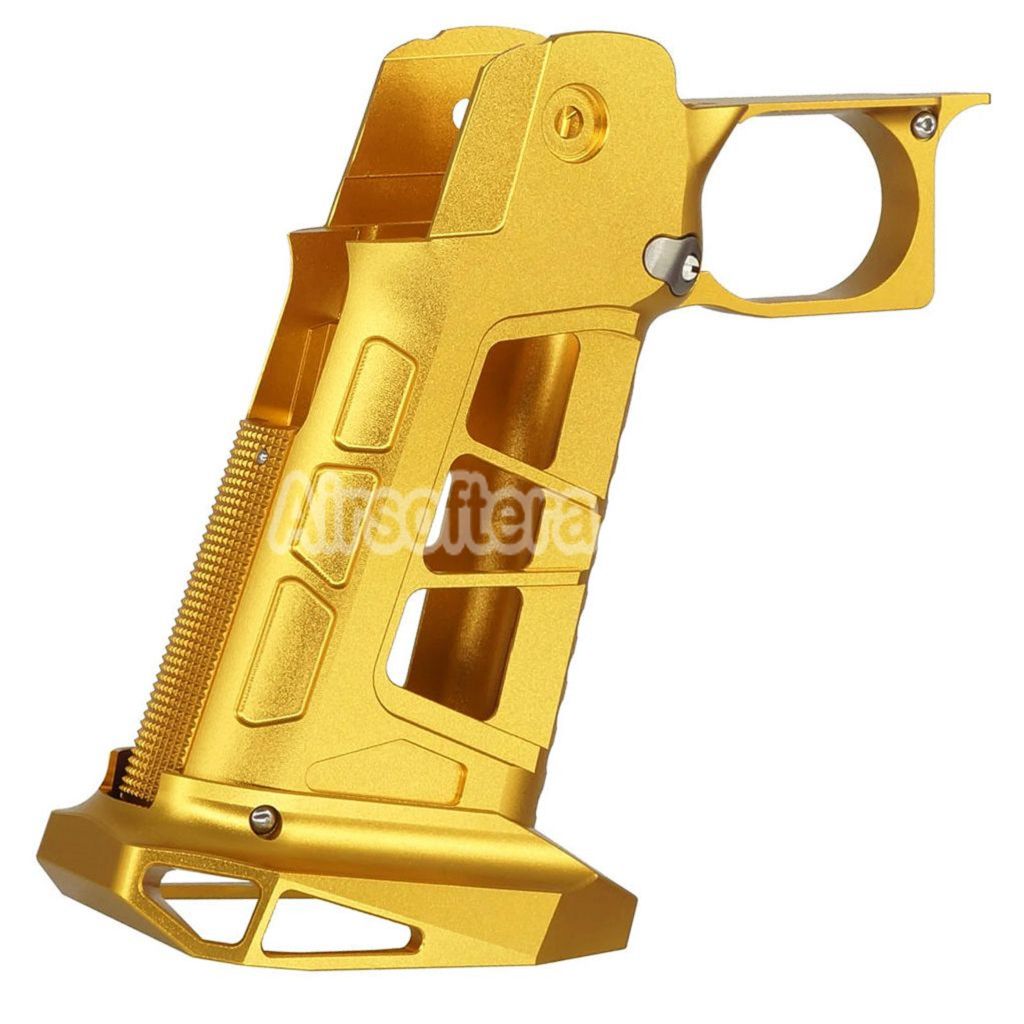5KU CNC Aluminum Grip Type-7 For Tokyo Marui Hi-Capa 5.1 4.3 Series GBB Pistols Airsoft Gold
