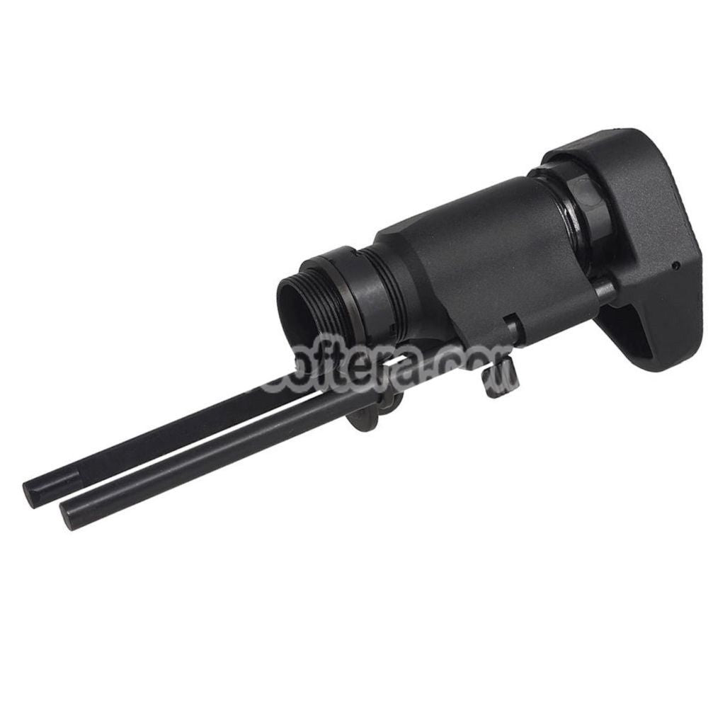 CYMA HK416C Style Compact Carbine Retractable Stock Suitable For CYMA CGS Tokyo Marui M4 Series MWS GBB Rifles Airsoft Black