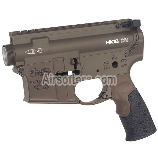 CYMA CGS Daniel Defense MK18 RIII Receiver Kit Set For CYMA CGS Tokyo Marui M4 Series MWS GBB Rifles Airsoft Brown - AirsoftEra