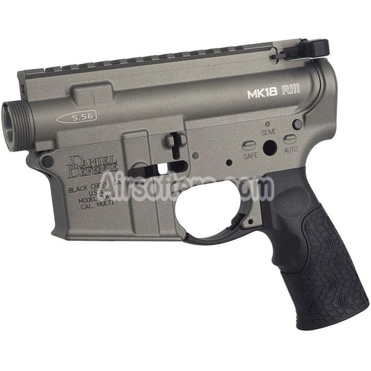 CYMA CGS Daniel Defense MK18 RIII Receiver Kit Set For CYMA CGS Tokyo Marui M4 Series MWS GBB Rifles Airsoft Grey - AirsoftEra