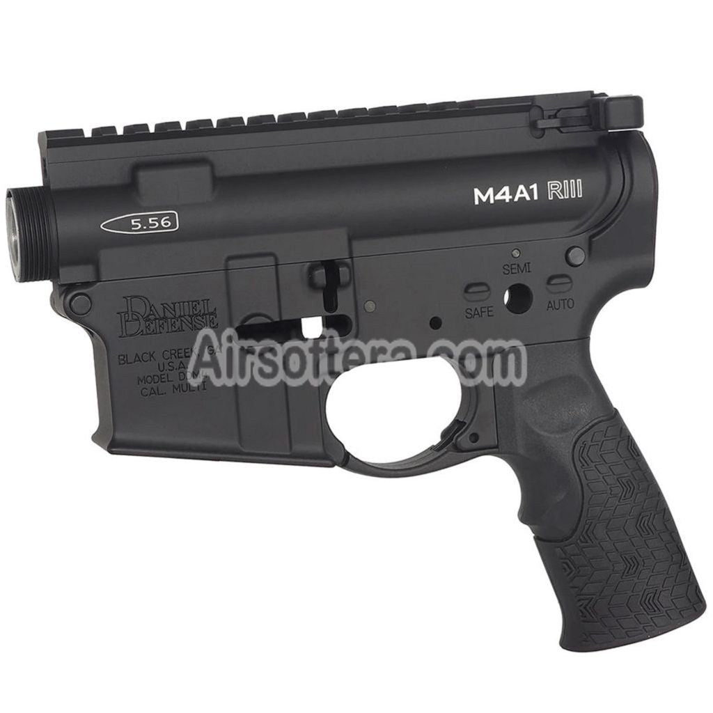 CYMA CGS Daniel Defense M4A1 RIII Receiver Kit Set For CYMA CGS Tokyo Marui M4 Series MWS GBB Rifles Airsoft Black - AirsoftEra