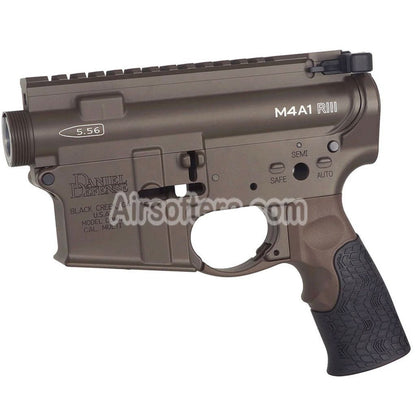 CYMA CGS Daniel Defense M4A1 RIII Receiver Kit Set For CYMA CGS Tokyo Marui M4 Series MWS GBB Rifles Airsoft Brown - AirsoftEra