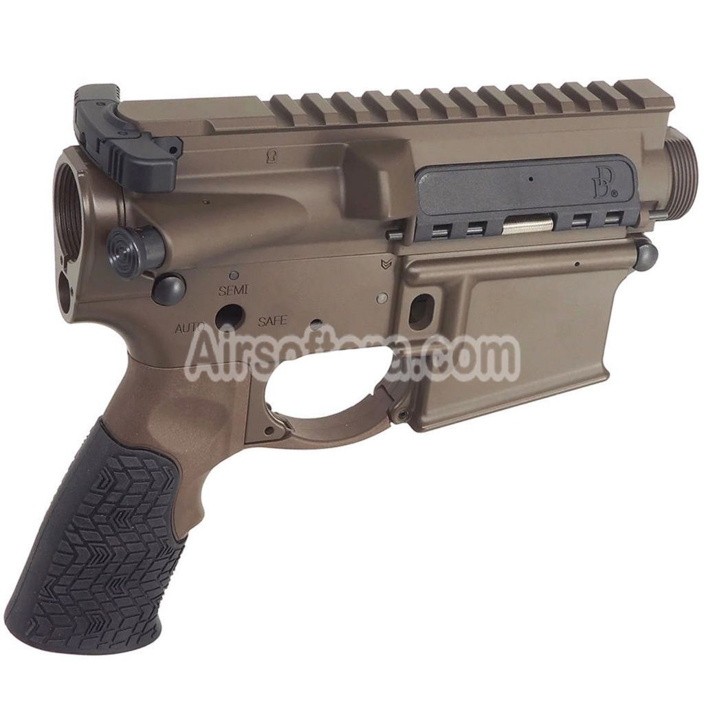 CYMA CGS Daniel Defense M4A1 RIII Receiver Kit Set For CYMA CGS Tokyo Marui M4 Series MWS GBB Rifles Airsoft Brown - AirsoftEra