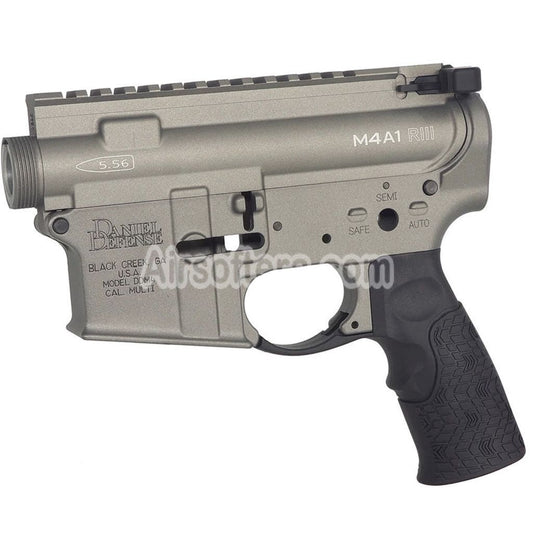 CYMA CGS Daniel Defense M4A1 RIII Receiver Kit Set For CYMA CGS Tokyo Marui M4 Series MWS GBB Rifles Airsoft Grey - AirsoftEra