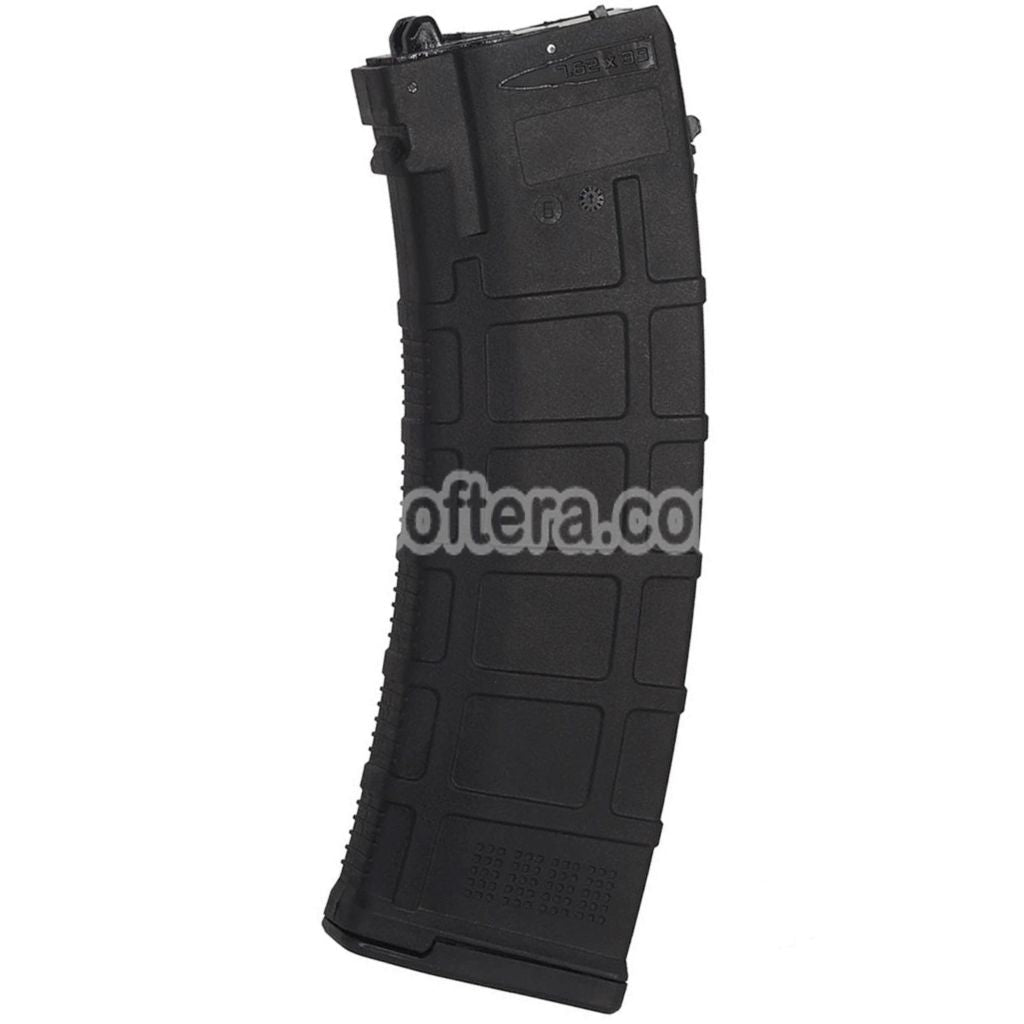 WELL PRO 24rd Polymer PMAG Gas Magazine Suitable For Well / WE G74A AK74 Series GBB Rifles Airsoft Black - AirsoftEra