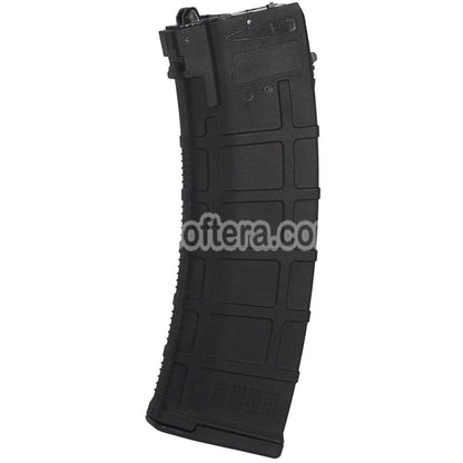 WELL PRO 24rd Polymer PMAG Gas Magazine Suitable For Well / WE G74A AK74 Series GBB Rifles Airsoft Black - AirsoftEra
