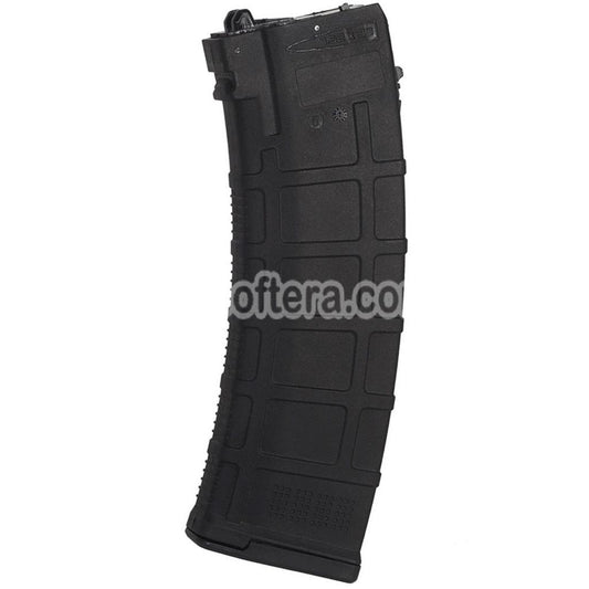 WELL PRO 24rd Polymer PMAG Gas Magazine Suitable For Well / WE G74A AK74 Series GBB Rifles Airsoft Black - AirsoftEra