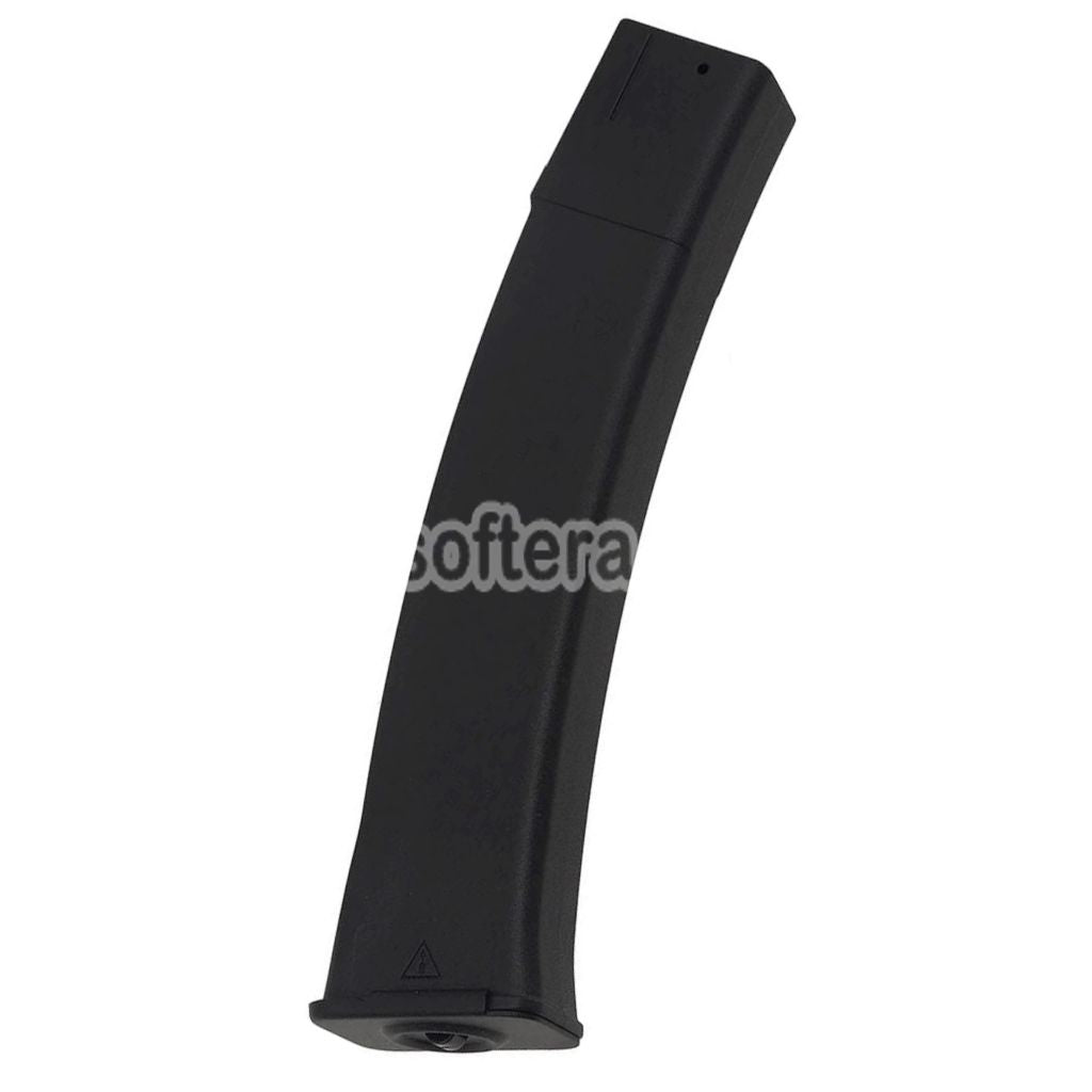 WELL PRO 30/80rd Polymer Mid-Cap Magazine Suitable For WE06 PPK-20 Series SMG AEG Rifles Airsoft Black - AirsoftEra