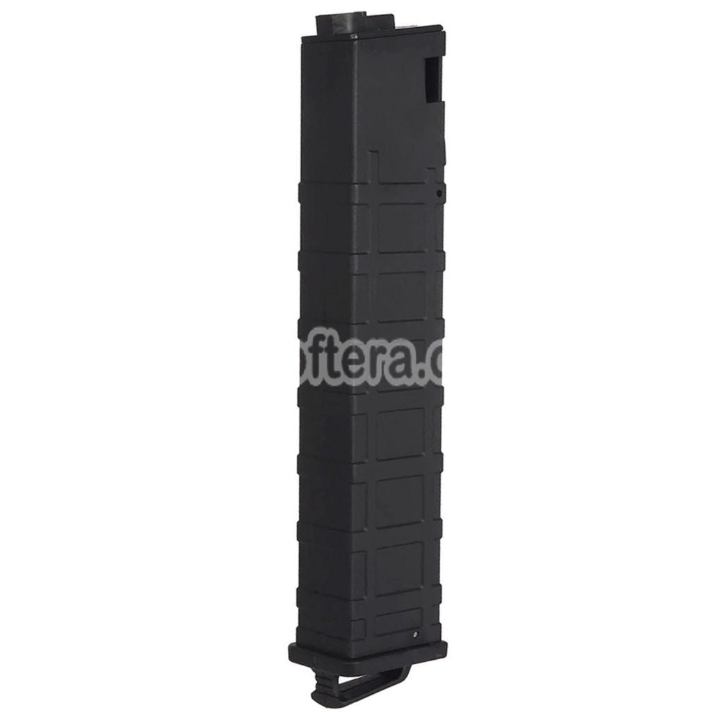 WELL PRO 90rd Mid-Cap Magazine Suitable For WELL PRO / Classic Army / CYMA / G&P / Golden Eagle / JG / SRC / Tokyo Marui MP5 Series AEG Rifles Airsoft Black - AirsoftEra