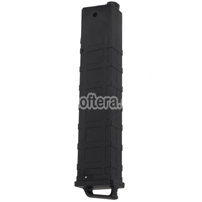 WELL PRO 90rd Mid-Cap Magazine Suitable For WELL PRO / Classic Army / CYMA / G&P / Golden Eagle / JG / SRC / Tokyo Marui MP5 Series AEG Rifles Airsoft Black - AirsoftEra