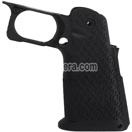 ARMY ARMAMENT Compact Stippled Grip Suitable For R612 EMG Staccato C2 Hi-Capa Series GBB Pistols Black