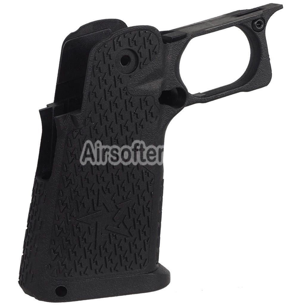 ARMY ARMAMENT Compact Stippled Grip Suitable For R612 EMG Staccato C2 Hi-Capa Series GBB Pistols Black