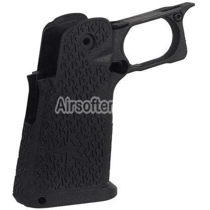 ARMY ARMAMENT Compact Stippled Grip Suitable For R612 EMG Staccato C2 Hi-Capa Series GBB Pistols Black