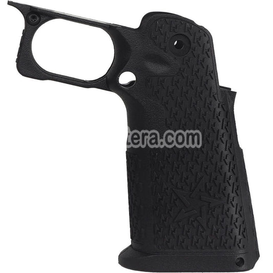 ARMY ARMAMENT Full Size Stippled Grip Suitable For R611 R612 R613 R615 2011 Staccato P Hi-Capa Series GBB Pistols Black