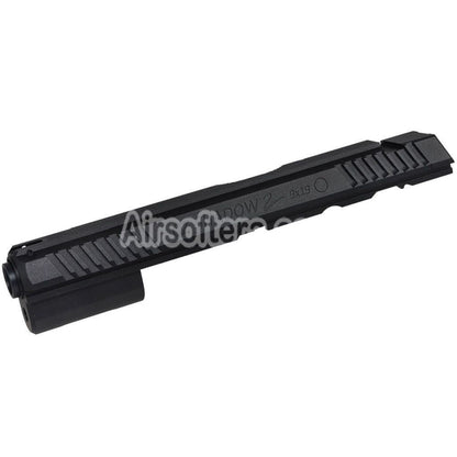5KU CNC Aluminum Slide & Barrel Kit Set Type-1 For KJ Works ASG CZ Shadow 2 Series GBB Pistols Airsoft Black - AirsoftEra
